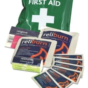 Mini Burns First Aid Kit in Vinyl Pouch